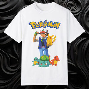 Pokemon T-Shirt 1999 Nintendo Anime Cartoon Retro Graphic Fan Tee